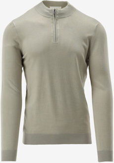 Trui ESSENTIAL KNITWEAR HALFZ khaki - M;XXL