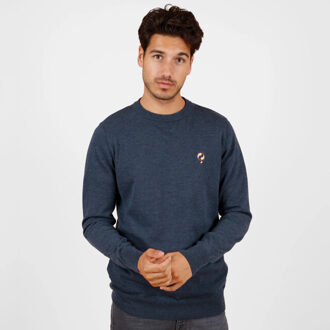 Trui felland jeans melange Blauw - XXXL