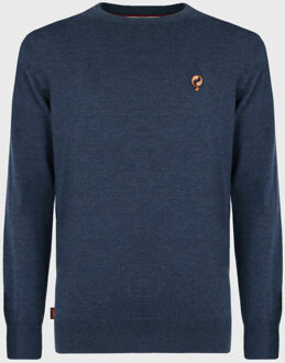 Trui felland jeans melange Blauw