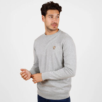 Trui felland midden melange - maat XL Grijs