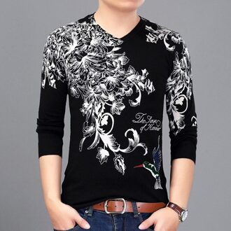 Trui Flora Gedrukt Trui Heren Erkek Kazak Pull Homme Hiver Slim Fit Pull Homme Trui Heren Chompas Hombre XL