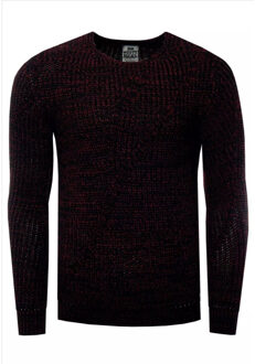 trui heren rood casual stijlvol Zwart - M