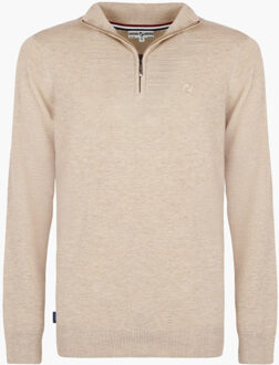 Trui kralingen licht melange Taupe - XL