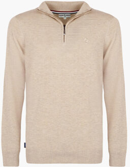 Trui kralingen licht melange Taupe - XXXL