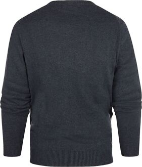 Trui Melange Navy Donkerblauw - XXL,3XL
