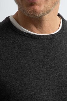 Trui Merinowol Antraciet Grijs - 3XL,L,XL,XXL