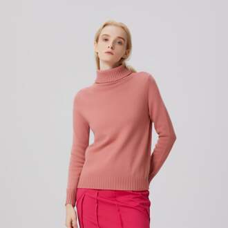 Trui met coltrui Roze - XS