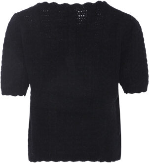 Trui met korte mouwen Dames zwart - maat XL/2XL