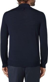 Trui Met Rits Crest Donkerblauw