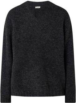 Trui met V-hals East  grijs - XS/S,M/L,