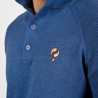 Trui oldehove denim melange Blauw - L