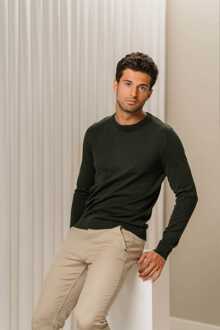 Trui Ronde hals - Leger - maat S Donkergroen