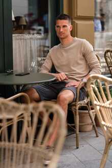 Trui Ronde Hals - Zand Beige - L/XL