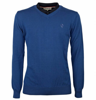Trui v-neck marden skydiver Blauw