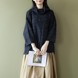 Trui Vrouwen Herfst Winter Stijl Mori Meisje Afslanken Literatuur Wol Effen Kleur Gebreide Trui Losse Casual Vrouwen Tops