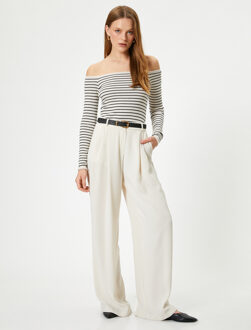 TRUIEN BSC Bootkraag Normaal Sweater Zwart