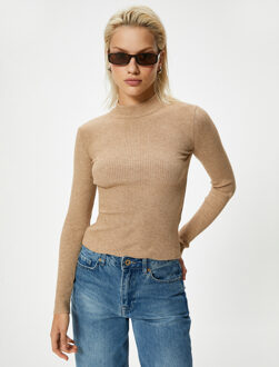 TRUIEN BSC Rechte kraag Normaal Sweater Beige