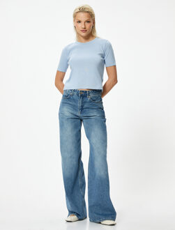 TRUIEN BSC Ronde kraag Normaal Sweater Blauw