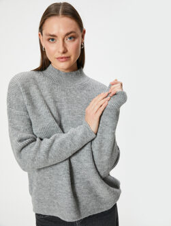 TRUIEN Rechte kraag Extra groot Sweater Grijs