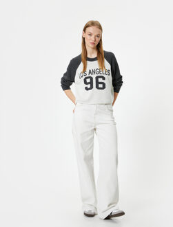 TRUIEN Ronde kraag jacquard Sweater Ecru