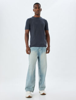 TRUIEN Ronde kraag Normaal Sweater Donkergrijs