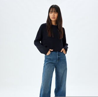 TRUIEN Ronde kraag Normaal Sweater Navy