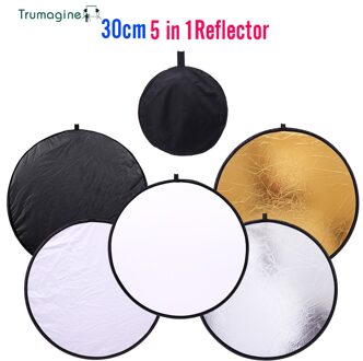 Trumagine 11.8 "30 Cm 5 In 1 Mini Draagbare Inklapbare Multi Reflector Licht Ronde Fotografie Reflectoren Voor Fotografie di