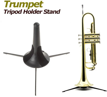Trumpet Holder Portable Trumpet Tripod Holder Stand with Detachable & Foldable Metal Leg Woodwind Instruments
