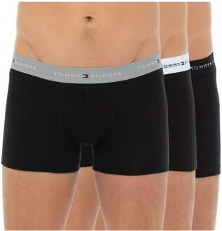 Trunk Boxershorts Heren (3-pack) zwart - grijs - wit - XL