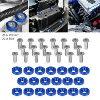 Trunks Wasmachine Bolt Universele 20Pcs Wings Blauw Bumper Jurk Up Exterieur