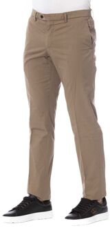 Trussardi Casual Broek Regular Fit Bruin - EU 46