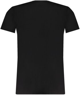 Trussardi Greyhound Graphic T-shirt Korte Mouwen Ronde Hals - maat 2XL Zwart