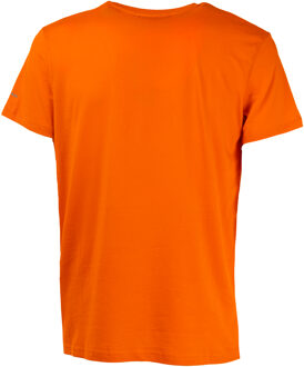 Trussardi HEREN T-SHIRT MET KORTE MOUWEN EN EFFEN CREW-NECK MET PRINT Oranje