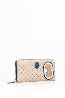 Trussardi herenportemonnee beige leer