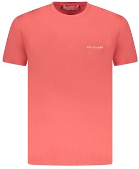 Trussardi Korte Mouw Crew Neck T-shirt - maat Lichtroze