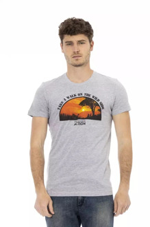 Trussardi T-shirts - Heren - 2AT03B - lightgray,orangered