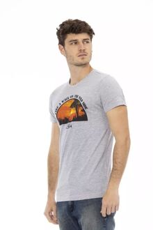 Trussardi T-shirts - Heren - 2AT03B - lightgray,orangered
