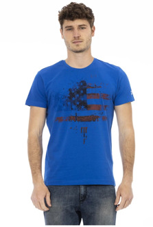 Trussardi T-Shirts Trussardi , Blue , Heren - 2Xl,Xl,L,M,S,3Xl