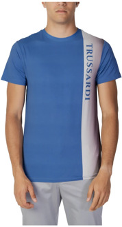 Trussardi T-Shirts Trussardi , Blue , Heren - 2Xl,Xl,L,M,S