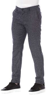 Trussardi Tweed Broek Tailored Fit Grijs - EU 48