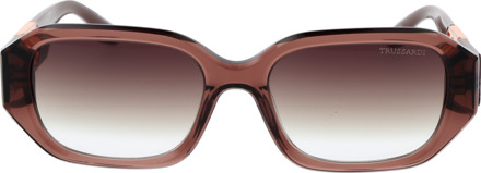 Trussardi Zonnebril TSW9011 T01 55 - maat Bruin