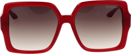 Trussardi Zonnebril TSW9014 T01 56 - maat Rood