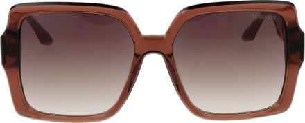 Trussardi Zonnebril TSW9014 T03 56 - maat Bruin