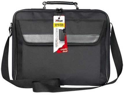 Trust , 16 inch Laptop Bag incl. Hardcover Sleeve for 10 inch Tablets