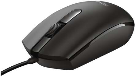 Trust BASI WIRED MOUSE Muis Zwart