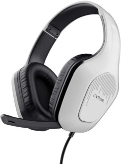 Trust GXT 415 Zirox Over-ear gamingheadset Headset Wit