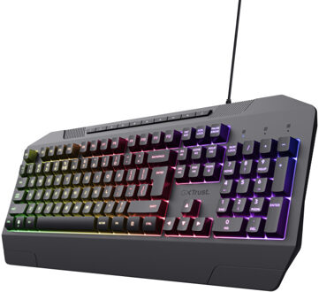 Trust GXT 836 Evocx Verlicht gaming-toetsenbord Toetsenbord Zwart