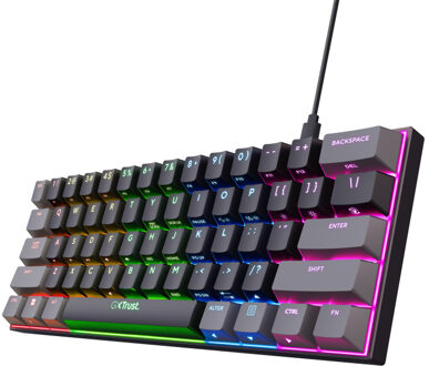Trust GXT 867 Acira 60% mini mechanisch gaming-toetsenbord Gaming toetsenbord