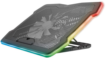 Trust GXT1126 AURA LAPTOP COOLING STAND Laptopstandaard Zwart