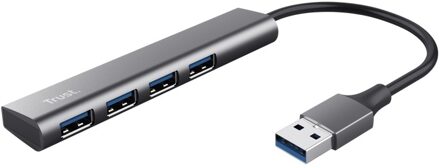 Trust Halyx 4-poorts USB-A Hub USB Hub Zwart